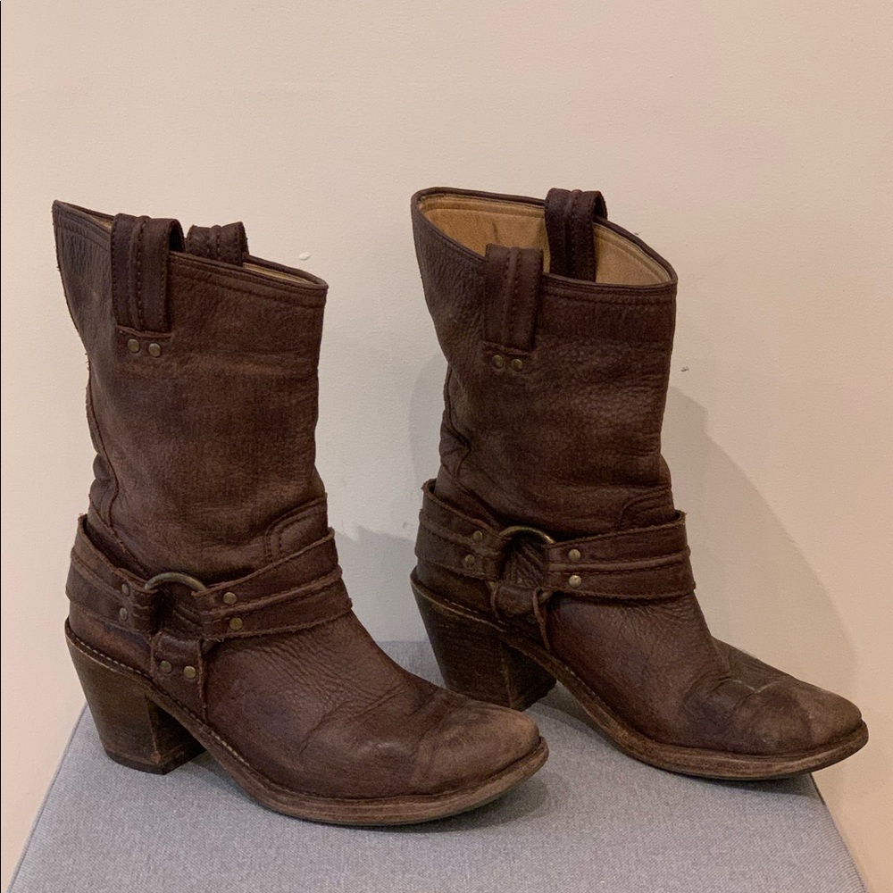 Frye Carmen Harness Boots